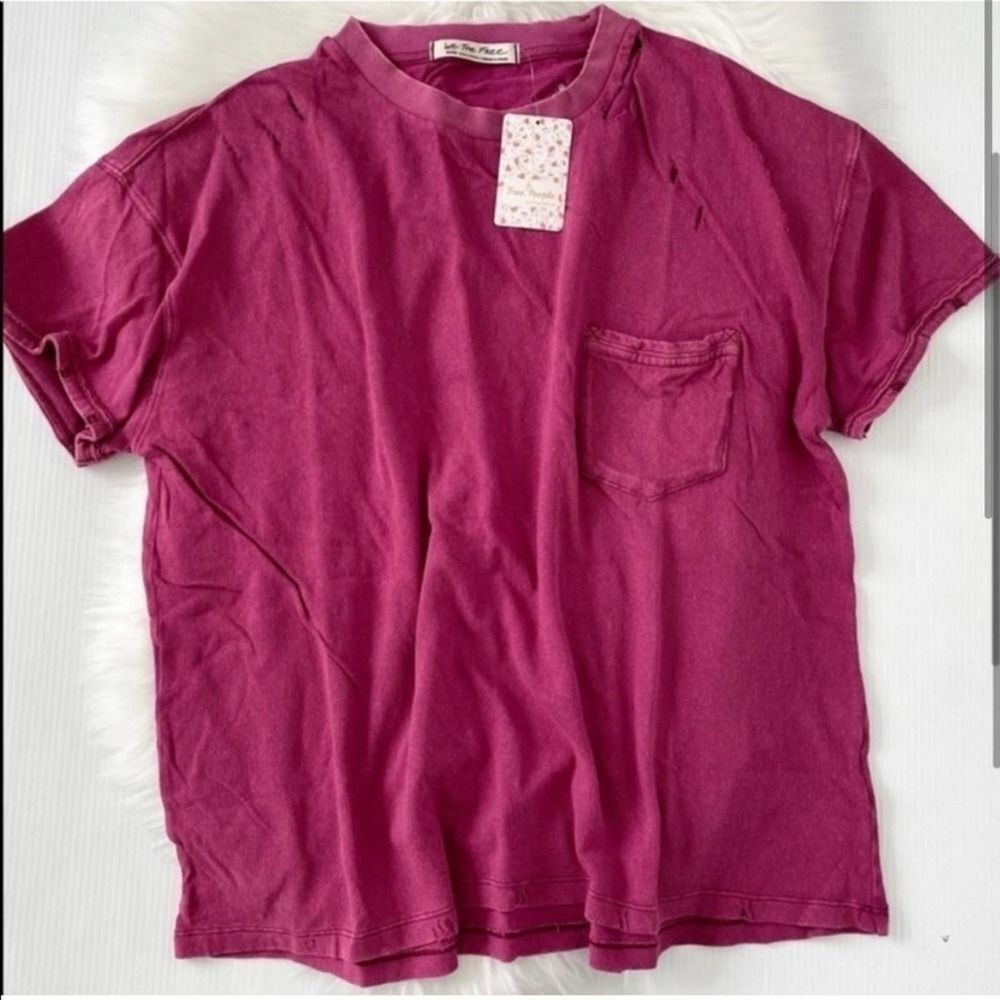NWT We The Free Rubi Tee Off Beat / Beetroot